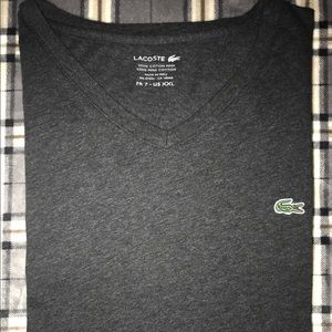 Lacoste Men’s V-Neck Pima Cotton Jersey